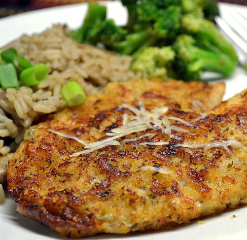 Parmesan Crusted Tilapia Fillets